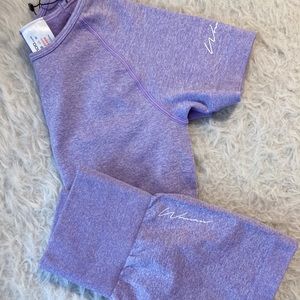 Boohoo Purple Workout Set